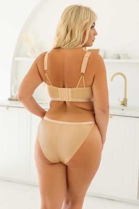 Kris Line Стрінги шорти бікіні жін G-Simple dark beige