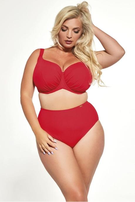 Kris Line Труси купальні жін Briefs High Waist Capri red колір