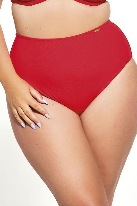 Kris Line Труси купальні жін Briefs High Waist Capri red колір