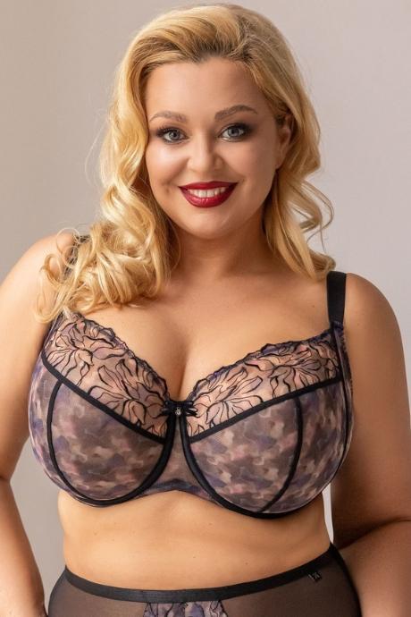 Kris Line предзаказ Бюстгальтер G BLURRY BLACK SOFTFULLCUP чорний колір