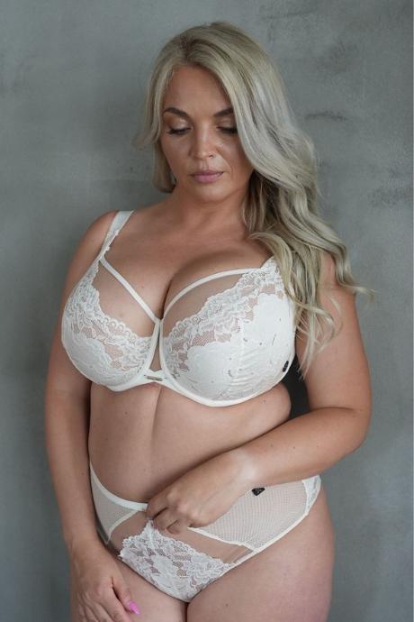 Kris Line предзаказ Бюстгальтер G COTTONFLOWER MILKY SOFTLACE молочний колір