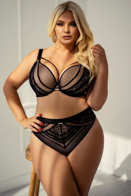 Kris Line предзаказ Трусы G HYPNOTIC BLACK BRIEFSHIGHWAIST чорний колір