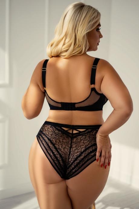 Kris Line предзаказ Трусы G HYPNOTIC BLACK BRIEFSHIGHWAIST чорний колір