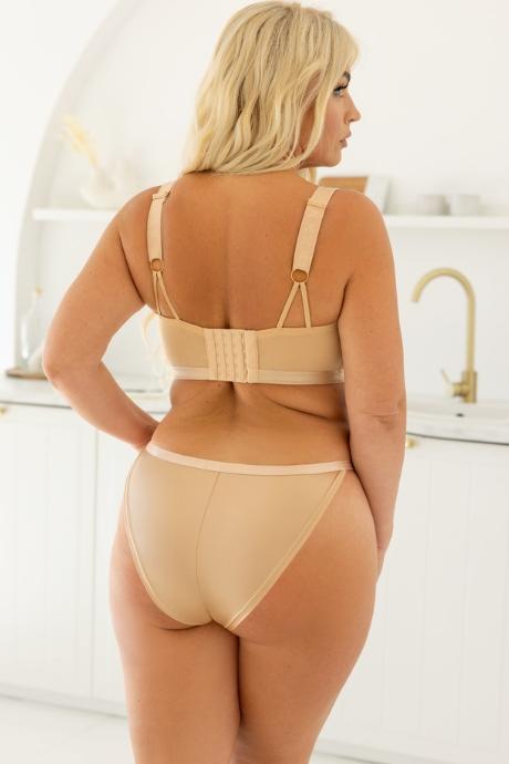 Kris Line Бюстгальтер bralette жін G-Simple dark beige колір