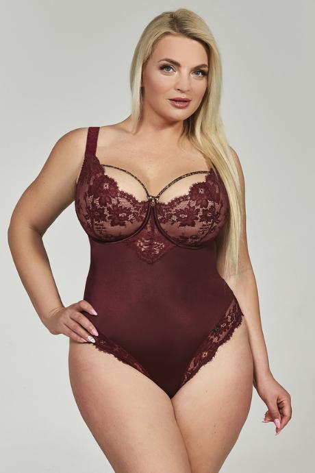 Kris Line предзаказ Бюстгальтер G SELENA BURGUNDY BODYSOFTLACE бордовий колір
