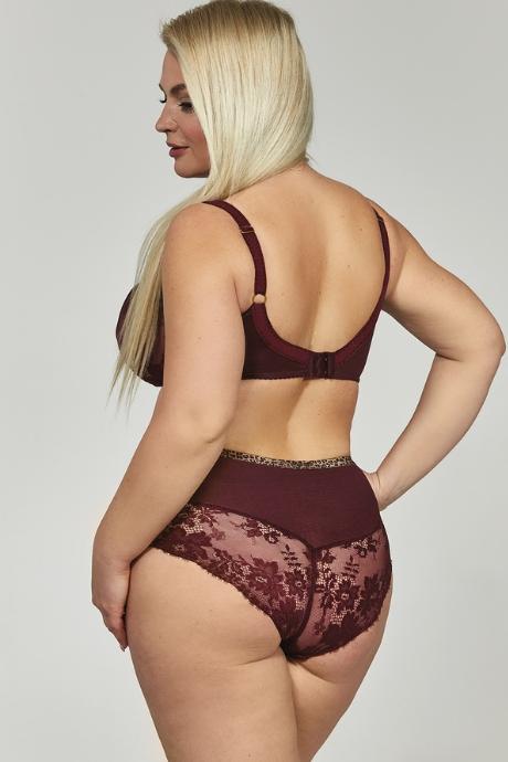 Kris Line предзаказ Бюстгальтер G SELENA BURGUNDY SOFTLACE бордовий колір