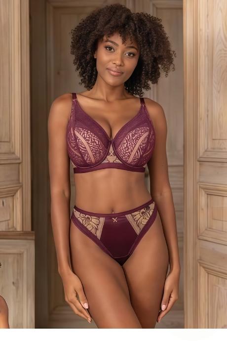 Kris Line Бюстгальтер bralettepush up жін G-Goldberry burgund колір