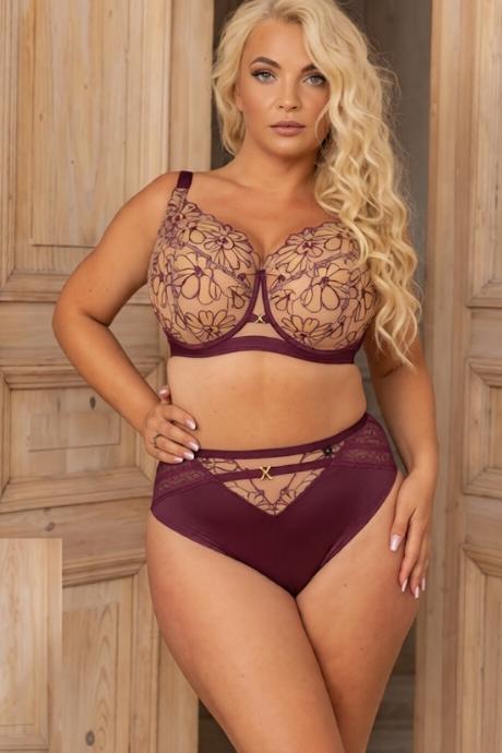 Kris Line Бюстгальтер soft full cup жін G-Goldberry burgund колір