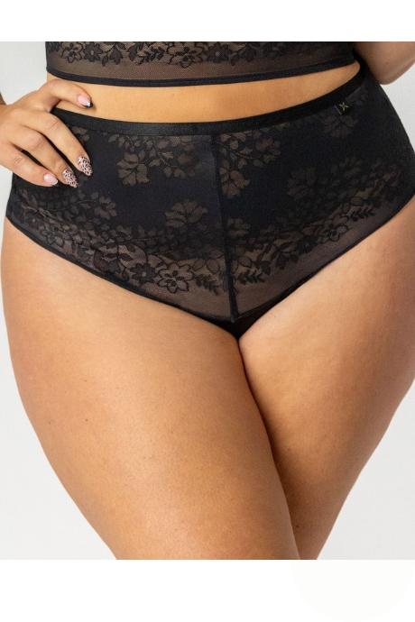 Kris line Стрінги hight waist жін G-Noa black колір