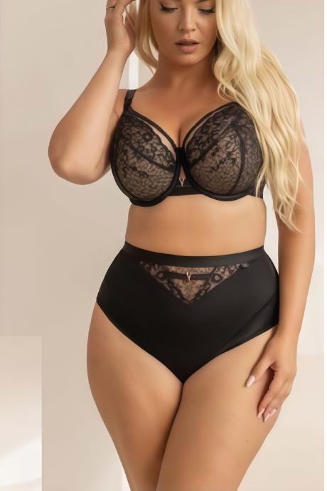 Kris Line Труси hight waist жін G-Vivienne black колір