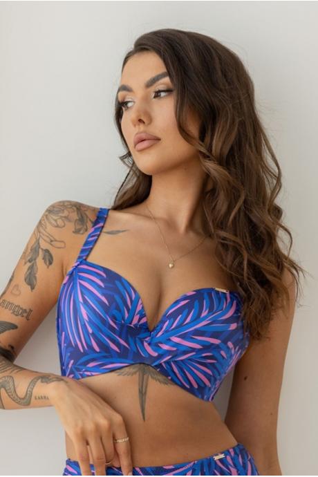 Kris Line Бюстгальтер купальний жін Brassiere Roma Hawai blue pink