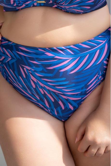 Kris Line Труси купальні жін Briefs High Waist Hawaii блакитно-рожевий