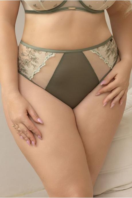 Kris Line Труси високі high waist жін G-Lulu khaki
