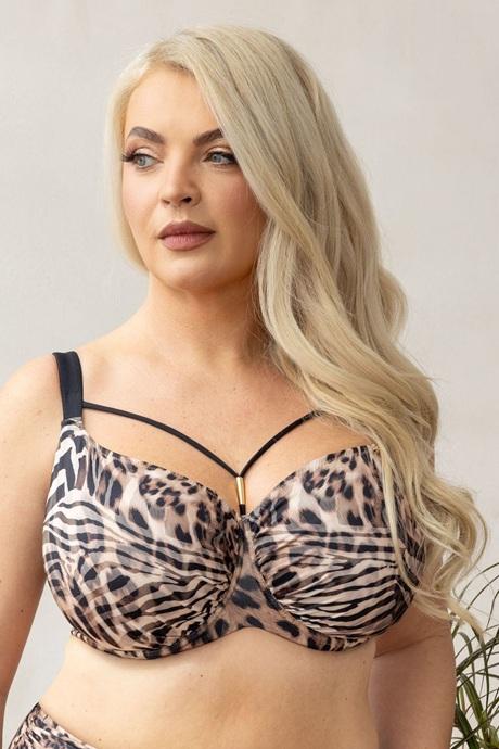 Kris Line Бюстгальтер м'який купальний Soft Full Cup Roma Maui panther