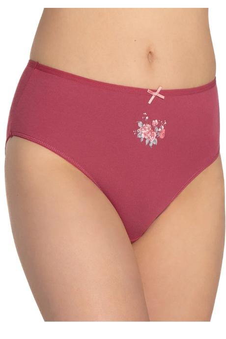 Lama 122BI-62 Жіночі трусики сірий/бежевий/бордовий колір