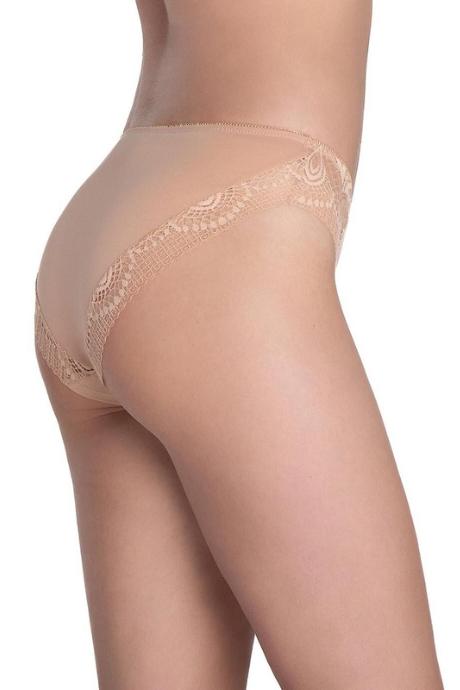 Lama 1588BI Жіночі трусики чорний/бежевий колір