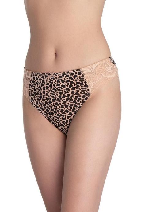 Lama 1589BI Жіночі трусики чорний/бежевий колір