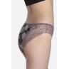 Lama 1591BI Жіночі трусики чорний-сірий-ліловий колір