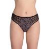 Lama 1592BI Жіночі трусики чорний-бежевий-сіро-ліловий колір