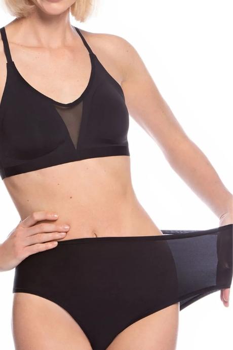 Lama FIT6000MD-02 Трусики жіночі міді черный XS/M чорний колір