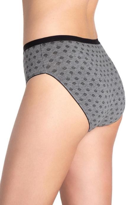 Lama 130BI-10 Жіночі трусики чорний/графітовий меланж колір
