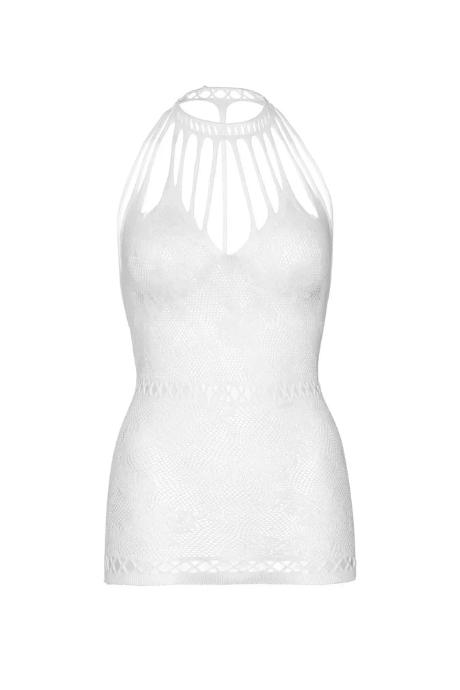 Ажурное платье-сетка Leg Avenue Lace mini dress with cut-outs White one size білий колір