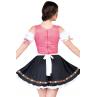 Баварский костюм «Октоберфест» Leg Avenue Beer Garden Babe чорно-рожевий колір