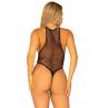 Боди-сетка Leg Avenue Net snap crotch tank bodysuit Black One Size