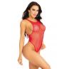 Боди-сетка Leg Avenue Net snap crotch tank bodysuit Red One Size