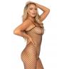 Бодістокінг Leg Avenue Fishnet Bodystocking One size Black крупная сетка чорний колір