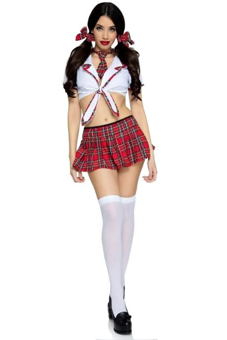 Leg Avenue Miss Prep School Red червоний колір