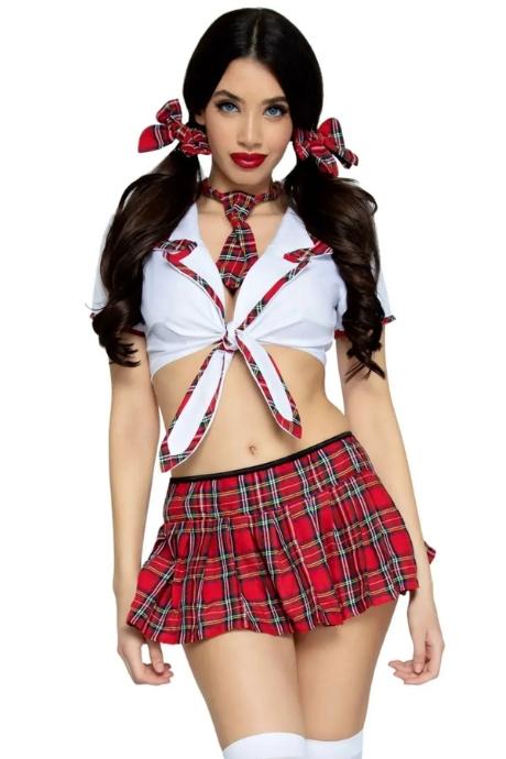 Leg Avenue Miss Prep School Red червоний колір