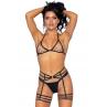 Leg Avenue Rhinestone garter strapps чорний колір