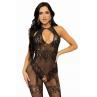 Бодистокинг Leg Avenue Rhinestone Lace and Net Bodystocking OS Black чорний колір
