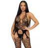 Бодистокинг с открытым доступом Leg Avenue Net suspender bodystocking One size Black кружево
