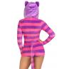 Комбінезон-костюм кішечки Leg Avenue Comfy Cheshire з капюшоном рожевий колір