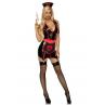 Виниловый костюм медсестры Leg Avenue Vinyl Naughty Nurse платье фартук повязки