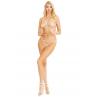 Жемчужный комплект: лиф трусики и наручники Leg Avenue Faux Pearl Open Cup Bra String and Cuffs