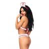 Костюм медсестры Leg Avenue Naughty Nurse one size боди и шапочка