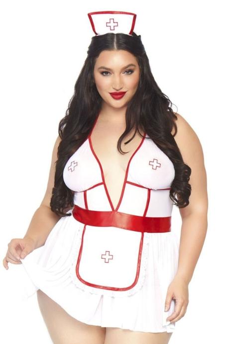 Костюм медсестры Leg Avenue Nightshift Nurse платье трусики шапочка