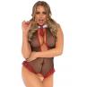 Костюм школьницы Leg Avenue Schoolgirl O/S боди с галстуком