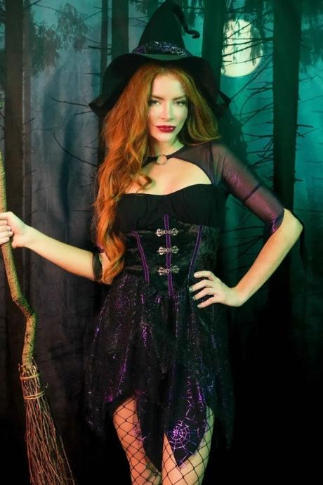 Костюм ведьмы Leg Avenue Mystical Witch платье шляпа