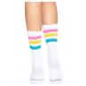 Шкарпетки жіночі в смужку Leg Avenue Pride crew socks Pansexual 37–43 розмір білий колір