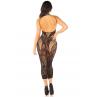 Платье Leg Avenue Rhinestone Lace and Net Bodycon Dress One Size Black