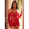 Платье Leg Avenue Seamless Off The Shoulder Mini Dress One Size Red