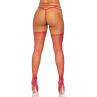 Пояс для панчіх зі стреп Leg Avenue Strappy Rhinestone Garterbelt червоний колір