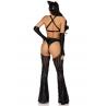 Эротический костюм кошечки-госпожи Leg Avenue Mistress Kitty перчатки комбинезон маска