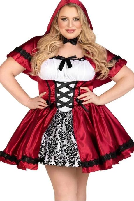 Эротический костюм Красной шапочки Leg Avenue Gothic Red Riding Hood платье накидка