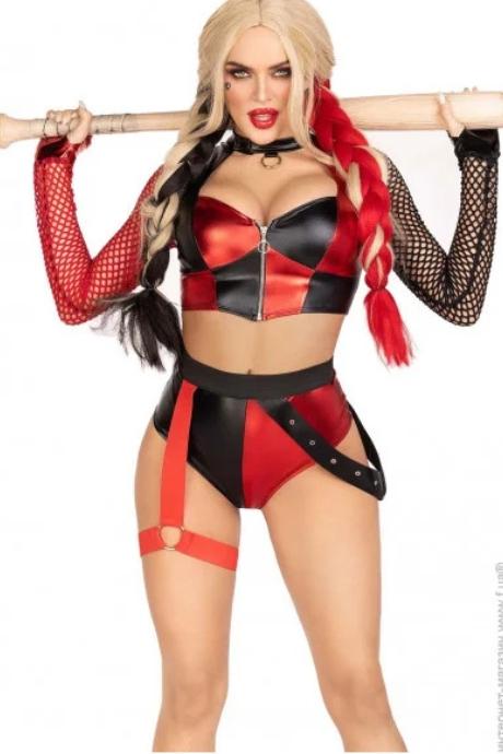 Эротический костюм Leg Avenue Crime Spree Sweetie Costume топ шорты