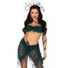 Эротический костюм Медузы Горгоны Leg Avenue Medusa Costume топ юбка нарукавники украшения